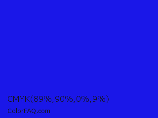 CMYK 89,90,0,9 Color Image