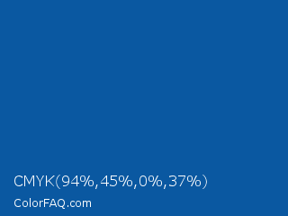 CMYK 94,45,0,37 Color Image