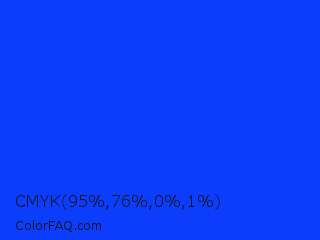 CMYK 95,76,0,1 Color Image