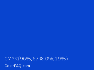 CMYK 96,67,0,19 Color Image