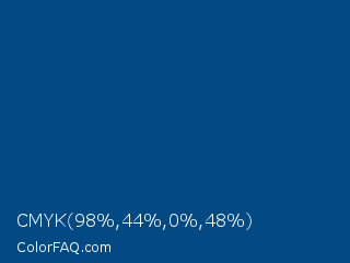 CMYK 98,44,0,48 Color Image