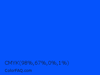 CMYK 98,67,0,1 Color Image