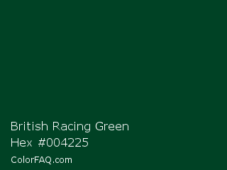 British Racing Green Color Chip Paint Chip