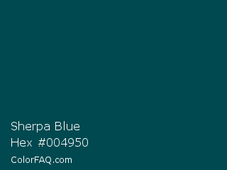 Sherpa Blue Color Chip Paint Chip