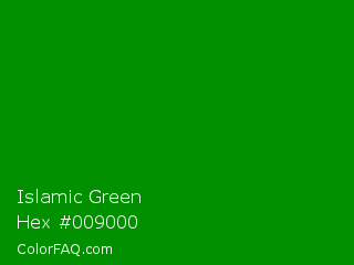 Islamic Green Color Chip Paint Chip