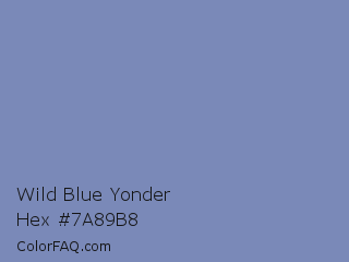 Wild Blue Yonder Color Chip Paint Chip