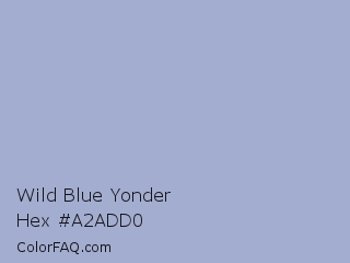 Wild Blue Yonder Color Chip Paint Chip