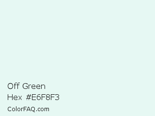 Off Green Color Chip Paint Chip