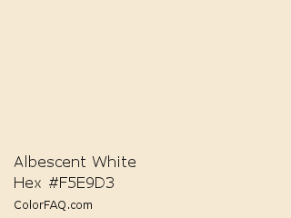 Albescent White Color Chip Paint Chip