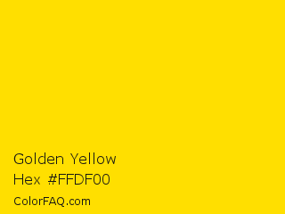 Golden Yellow Color Chip Paint Chip