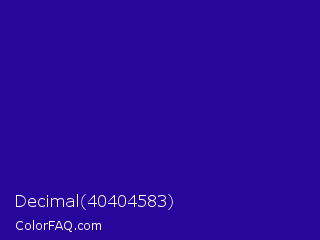Decimal 40404583 Color Image