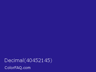 Decimal 40452145 Color Image