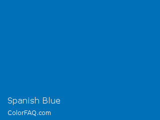 Decimal 165974 Spanish Blue Color Image