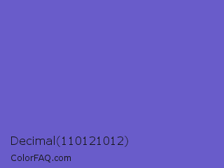 Decimal 110121012 Color Image