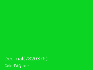 Decimal 7820376 Color Image