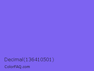 Decimal 136410501 Color Image
