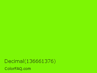 Decimal 136661376 Color Image