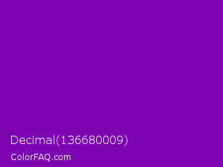 Decimal 136680009 Color Image