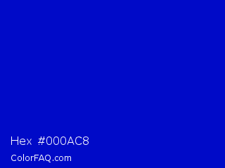 Hex #000ac8 Color Image
