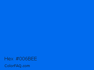Hex #006bee Color Image