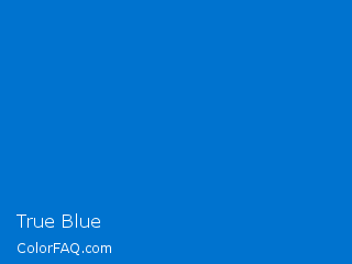 Hex #0073cf True Blue Color Image