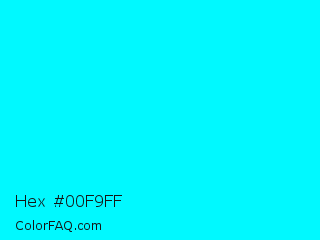 Hex #00f9ff Color Image