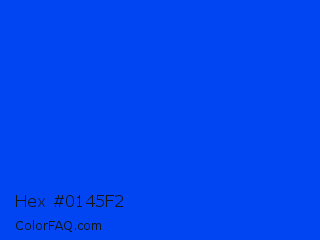Hex #0145f2 Color Image