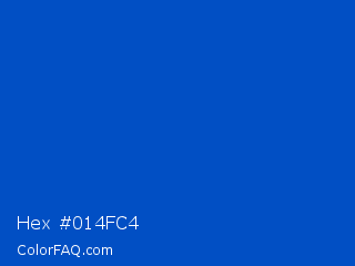 Hex #014fc4 Color Image