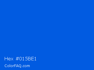 Hex #015be1 Color Image