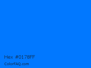 Hex #0178ff Color Image
