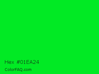 Hex #01ea24 Color Image