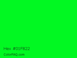 Hex #01f822 Color Image