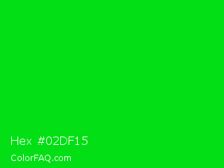 Hex #02df15 Color Image