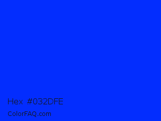 Hex #032dfe Color Image