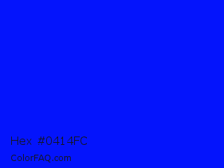 Hex #0414fc Color Image