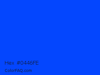 Hex #0446fe Color Image