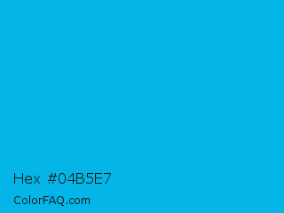 Hex #04b5e7 Color Image