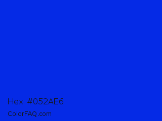 Hex #052ae6 Color Image