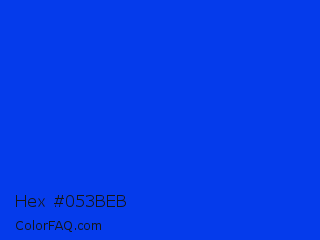 Hex #053beb Color Image