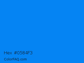 Hex #0584f3 Color Image