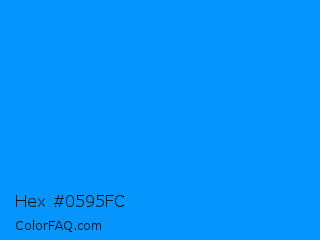 Hex #0595fc Color Image