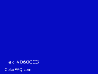 Hex #060cc3 Color Image