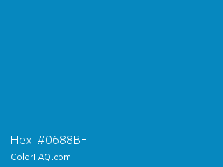 Hex #0688bf Color Image