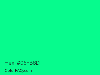 Hex #06fb8d Color Image