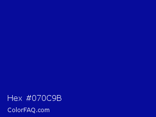 Hex #070c9b Color Image