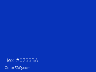Hex #0733ba Color Image