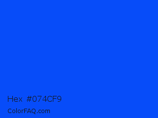 Hex #074cf9 Color Image