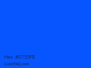 Hex #0755fe Color Image