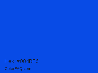 Hex #084be6 Color Image