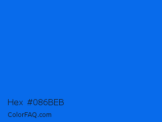 Hex #086beb Color Image